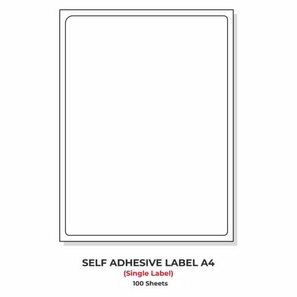 Self-adhesive labels for inkjet in R1 size