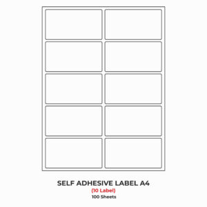 A4 R10 self-adhesive labels for laser printing