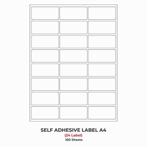Self-adhesive labels for inkjet printers
