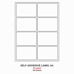 Self-adhesive labels for inkjet in R8 size